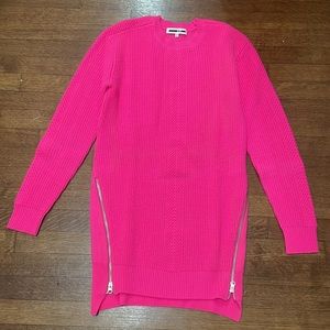 Alexander McQueen McQ Pink wool sweater dress